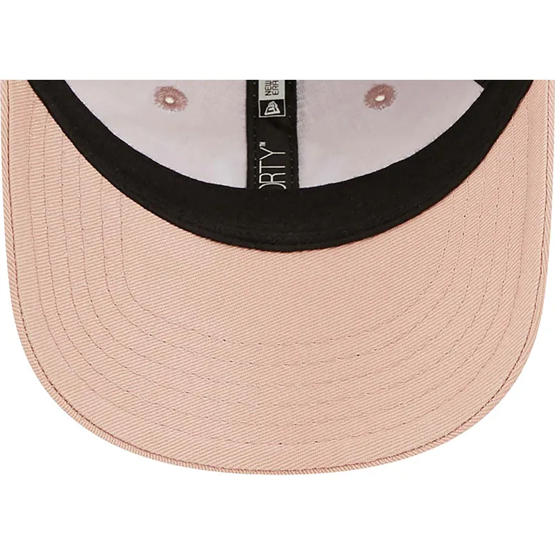 petten-gebogen-roze-verstelbaar-voor-kinderen-9forty-league-essential-van-new-york-yankees-mlb-van-new-era