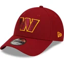 casquette-courbee-rouge-ajustable-9forty-the-league-washington-commanders-nfl-new-era