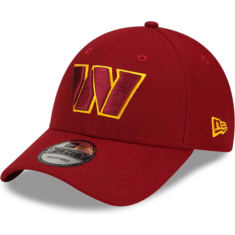 petten-gebogen-rood-verstelbaar-9forty-the-league-van-washington-commanders-nfl-van-new-era