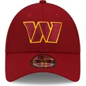 casquette-courbee-rouge-ajustable-9forty-the-league-washington-commanders-nfl-new-era