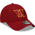 casquette-courbee-rouge-ajustable-9forty-the-league-washington-commanders-nfl-new-era