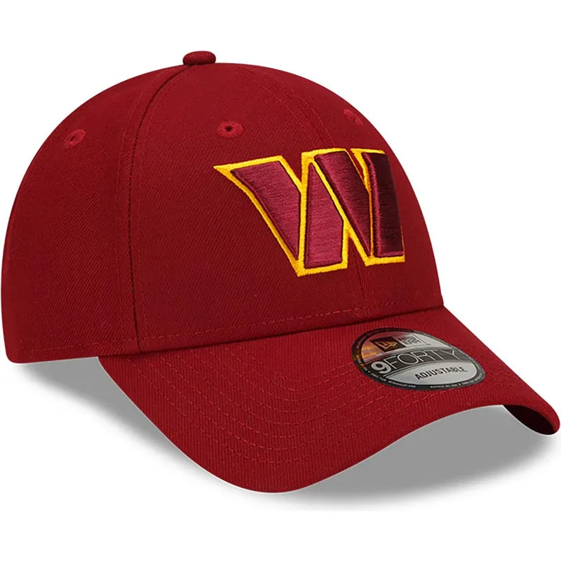 petten-gebogen-rood-verstelbaar-9forty-the-league-van-washington-commanders-nfl-van-new-era