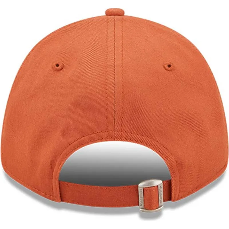 petten-gebogen-oranje-verstelbaar-9forty-league-essential-van-new-york-yankees-mlb-van-new-era