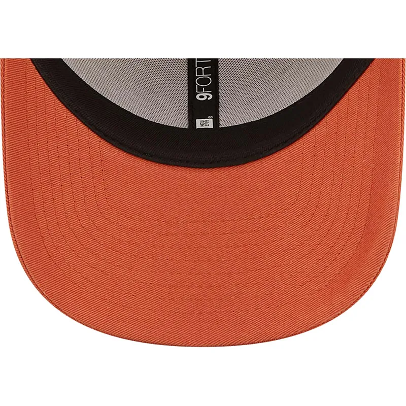 petten-gebogen-oranje-verstelbaar-9forty-league-essential-van-new-york-yankees-mlb-van-new-era