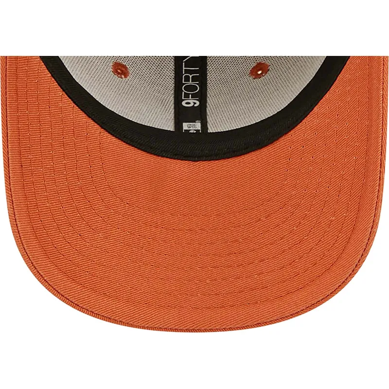 petten-gebogen-oranje-verstelbaar-voor-kinderen-9forty-league-essential-van-new-york-yankees-mlb-van-new-era