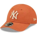 petten-gebogen-oranje-verstelbaar-voor-kinderen-9forty-league-essential-van-new-york-yankees-mlb-van-new-era
