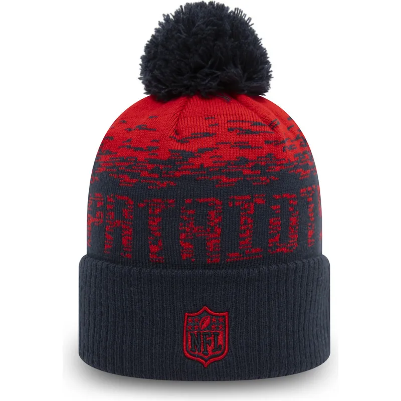 mutsen-pompon-marineblauw-cuff-sport-van-new-england-patriots-nfl-van-new-era