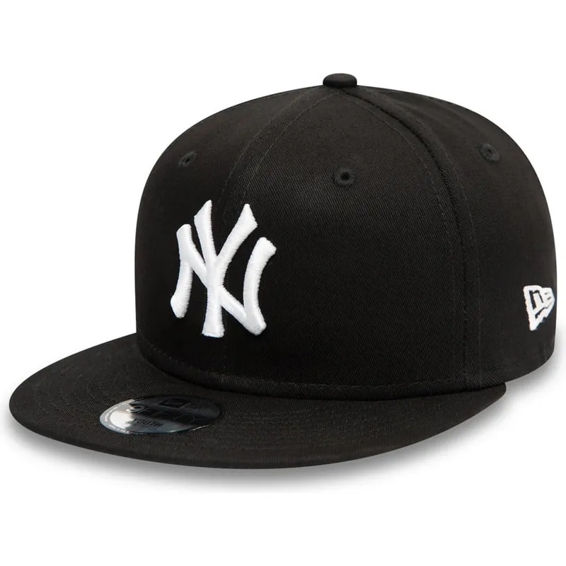 petten-plat-zwart-snapback-voor-kinderen-9fifty-essential-van-new-york-yankees-mlb-van-new-era petten-plat-zwart-snapback-voor-kinderen-9fifty-essential-van-new-york-yankees-mlb-van-new-era