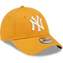 petten-gebogen-oranje-verstelbare-band-voor-kinderen-9forty-league-essential-van-new-york-yankees-mlb-van-new-era
