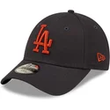 petten-gebogen-marineblauw-verstelbare-band-voor-kinderen-marron-9forty-league-essential-van-los-angeles-dodgers-mlb-van-new-era