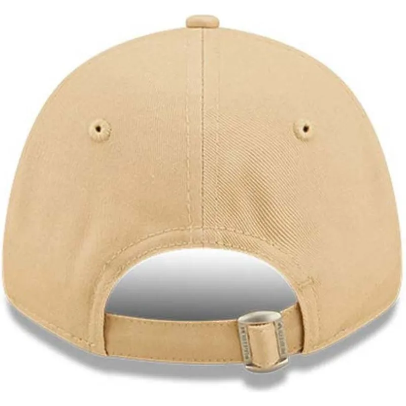 petten-gebogen-beige-verstelbaar-voor-kinderen-9forty-league-essential-van-new-york-yankees-mlb-van-new-era