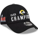 justerbar-svart-bojd-keps-9forty-super-bowl-champions-lvi-2022-los-angeles-rams-nfl-fran-new-era