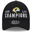 justerbar-svart-bojd-keps-9forty-super-bowl-champions-lvi-2022-los-angeles-rams-nfl-fran-new-era