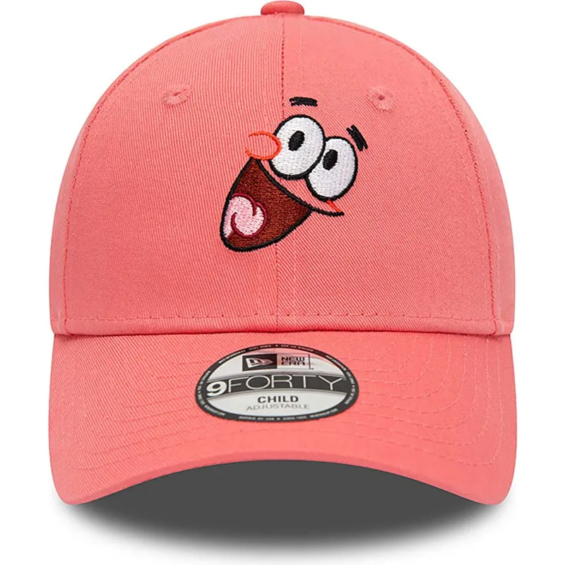 petten-gebogen-roze-verstelbare-band-voor-kinderen-9forty-van-patricio-estrella-bob-esponja-van-new-era