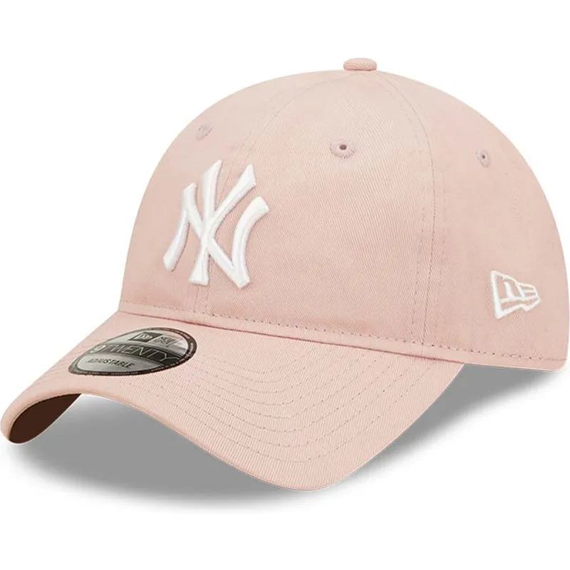 petten-gebogen-roze-verstelbare-band-9twenty-league-essential-van-new-york-yankees-mlb-van-new-era petten-gebogen-roze-verstelbare-band-9twenty-league-essential-van-new-york-yankees-mlb-van-new-era