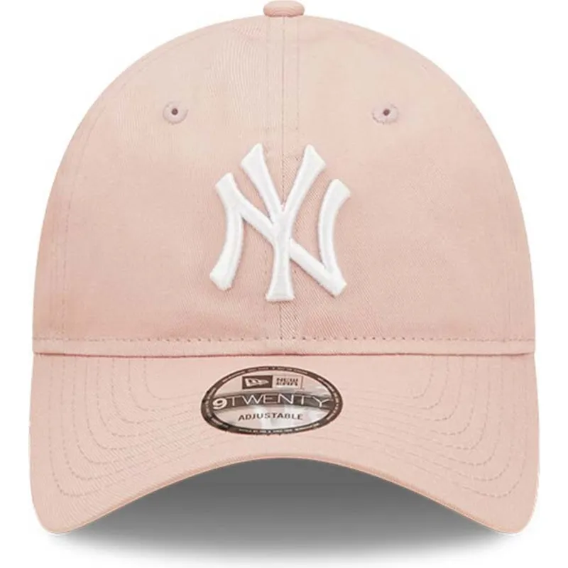 petten-gebogen-roze-verstelbare-band-9twenty-league-essential-van-new-york-yankees-mlb-van-new-era petten-gebogen-roze-verstelbare-band-9twenty-league-essential-van-new-york-yankees-mlb-van-new-era
