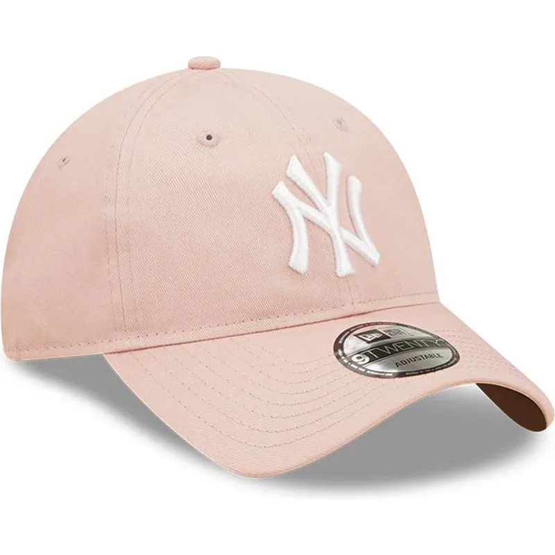 petten-gebogen-roze-verstelbare-band-9twenty-league-essential-van-new-york-yankees-mlb-van-new-era petten-gebogen-roze-verstelbare-band-9twenty-league-essential-van-new-york-yankees-mlb-van-new-era