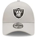petten-gebogen-grijs-verstelbaar-9forty-repreve-van-las-vegas-raiders-nfl-van-new-era