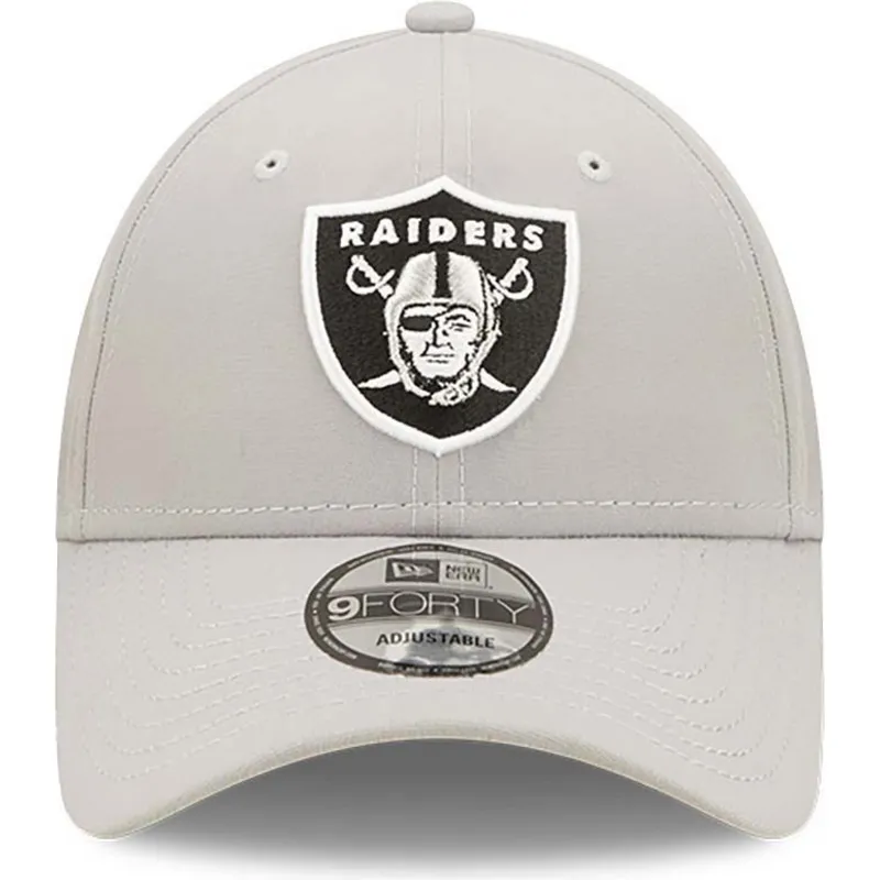 petten-gebogen-grijs-verstelbaar-9forty-repreve-van-las-vegas-raiders-nfl-van-new-era