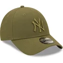 petten-gebogen-groen-snapback-9forty-repreve-van-new-york-yankees-mlb-van-new-era