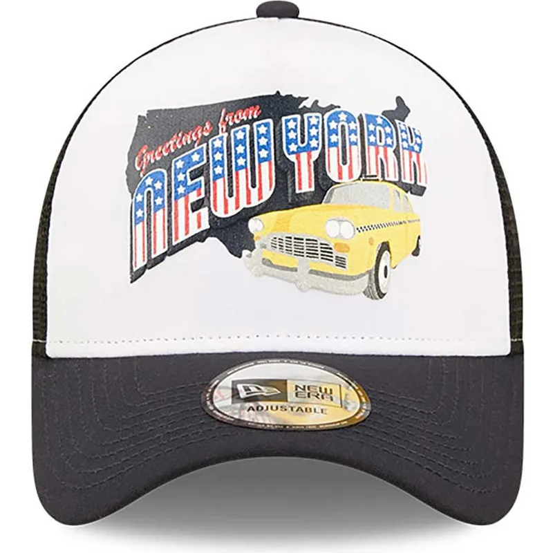 petten-gebogen-marineblauw-snapback-new-york-a-frame-us-state-wordmark-van-new-era petten-gebogen-marineblauw-snapback-new-york-a-frame-us-state-wordmark-van-new-era