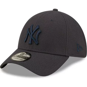 Gorra curva azul marino ajustada con logo azul marino 39THIRTY Diamond Era de New York Yankees MLB de New Era
