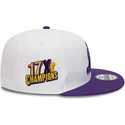 petten-plat-wit-snapback-9fifty-crown-patches-champions-van-los-angeles-lakers-nba-van-new-era