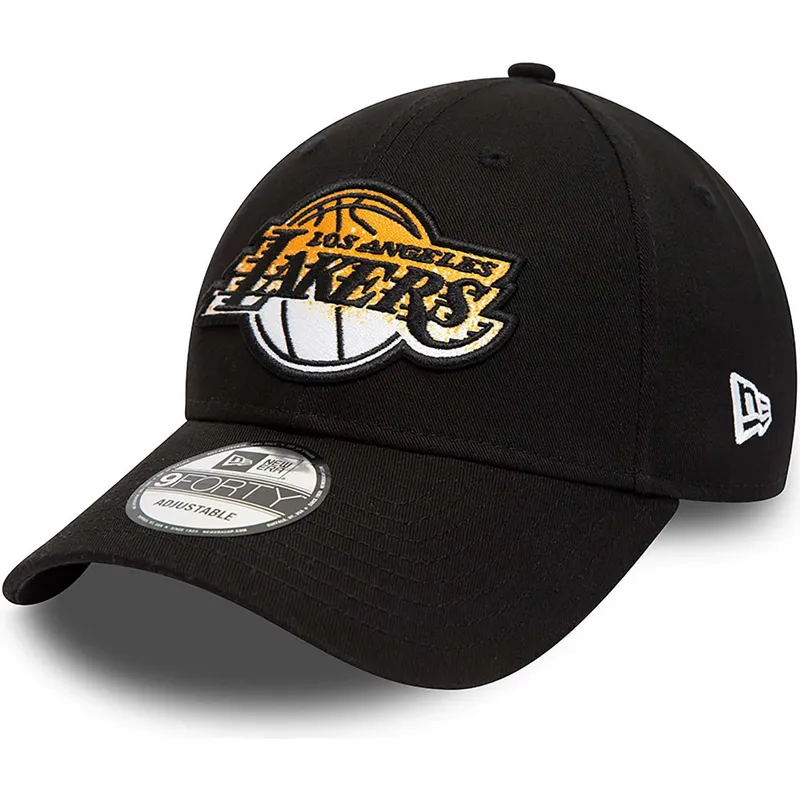 petten-gebogen-zwart-verstelbaar-9forty-gradient-infill-van-los-angeles-lakers-nba-van-new-era