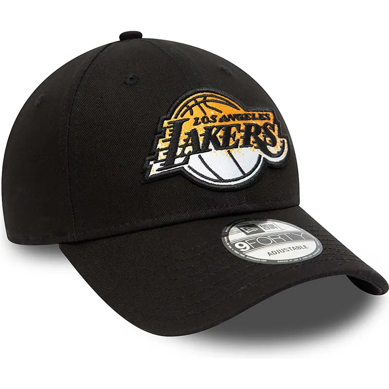 petten-gebogen-zwart-verstelbaar-9forty-gradient-infill-van-los-angeles-lakers-nba-van-new-era