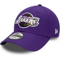 petten-gebogen-paars-verstelbaar-9forty-print-infill-van-los-angeles-lakers-nba-van-new-era