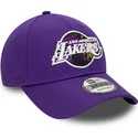 petten-gebogen-paars-verstelbaar-9forty-print-infill-van-los-angeles-lakers-nba-van-new-era