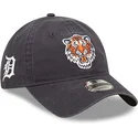 petten-gebogen-marineblauw-verstelbaar-9twenty-team-patch-van-detroit-tigers-mlb-van-new-era