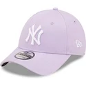 petten-gebogen-paars-verstelbare-band-9forty-league-essential-van-new-york-yankees-mlb-van-new-era