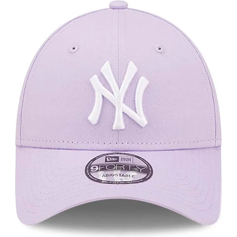 petten-gebogen-paars-verstelbaar-9forty-league-essential-van-new-york-yankees-mlb-van-new-era