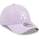 petten-gebogen-violet-verstelbare-band-9forty-league-essential-van-new-york-yankees-mlb-van-new-era