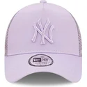 petten-gebogen-paars-snapback-a-frame-tonal-mesh-van-new-york-yankees-mlb-van-new-era
