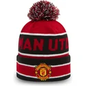 bonnet-rouge-et-noir-avec-pompom-cuff-jake-manchester-united-football-club-premier-league-new-era