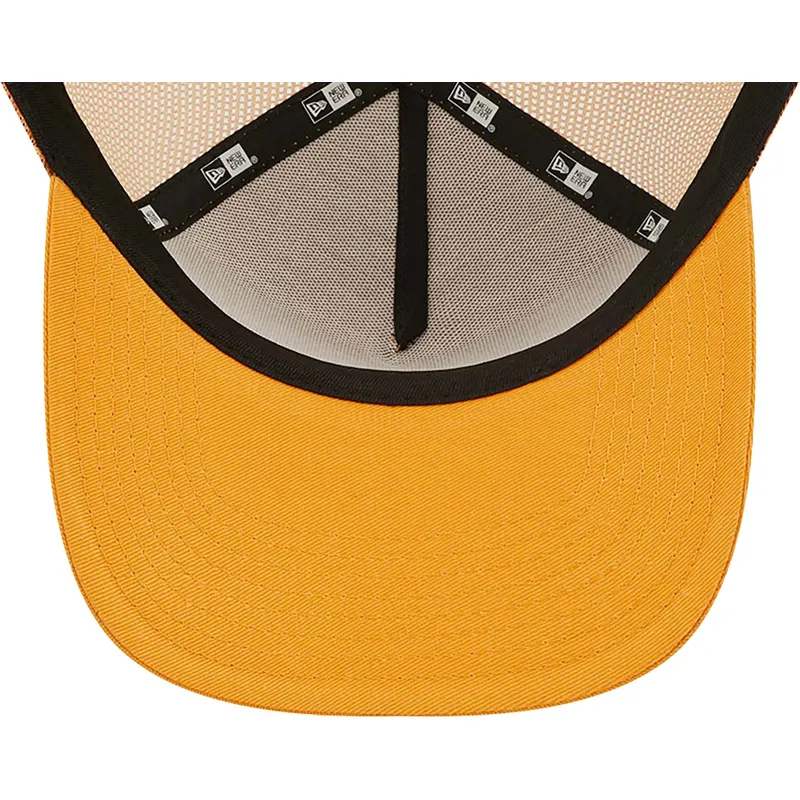 petten-gebogen-oranje-snapback-a-frame-tonal-mesh-van-new-york-yankees-mlb-van-new-era