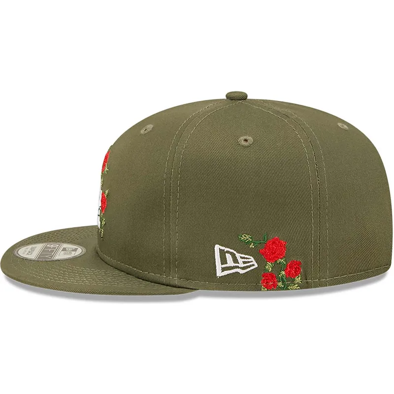 petten-plat-groen-snapback-9fifty-flower-van-los-angeles-dodgers-mlb-van-new-era