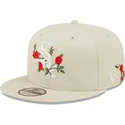 petten-plat-beige-snapback-9fifty-flower-van-chicago-white-sox-mlb-van-new-era