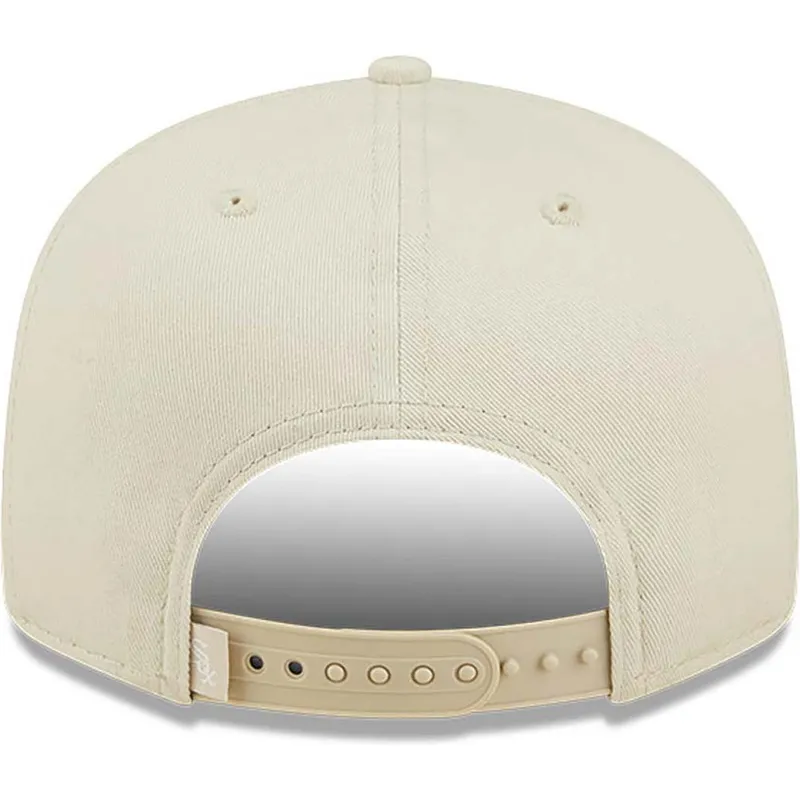 petten-plat-beige-snapback-9fifty-flower-van-chicago-white-sox-mlb-van-new-era