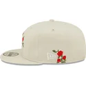 petten-plat-beige-snapback-9fifty-flower-van-chicago-white-sox-mlb-van-new-era