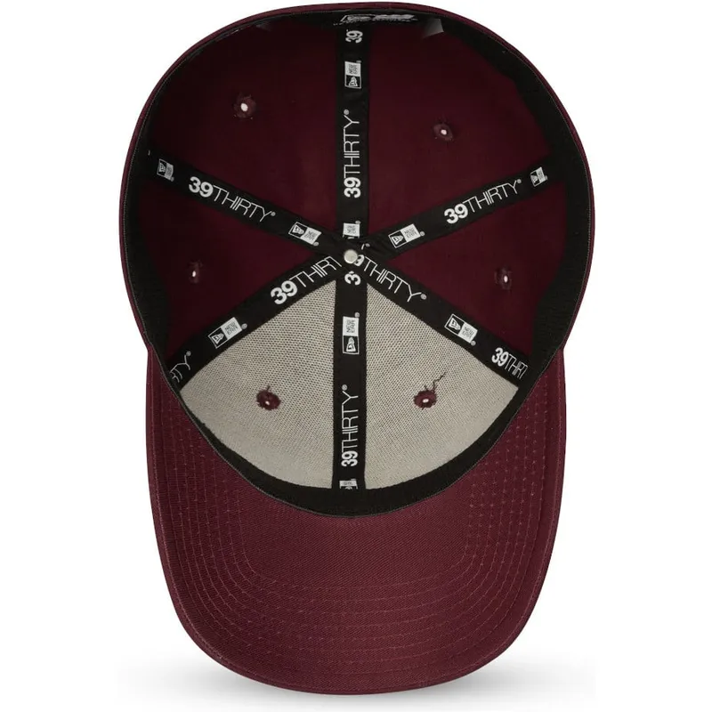 petten-gebogen-rood-aangepast-granate-39thirty-league-essential-van-new-york-yankees-mlb-van-new-era
