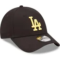 petten-gebogen-zwart-verstelbaar-9forty-league-essential-van-los-angeles-dodgers-mlb-van-new-era