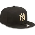 petten-plat-zwart-snapback-9fifty-league-essential-van-new-york-yankees-mlb-van-new-era