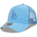 petten-gebogen-blauw-snapback-a-frame-tonal-mesh-van-los-angeles-dodgers-mlb-van-new-era