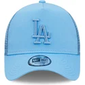 petten-gebogen-blauw-snapback-a-frame-tonal-mesh-van-los-angeles-dodgers-mlb-van-new-era