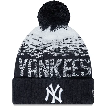 Bonnet bleu marine avec pompom Sport New York Yankees MLB New Era