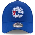 petten-gebogen-blauw-verstelbaar-9forty-league-van-philadelphia-76ers-nba-van-new-era