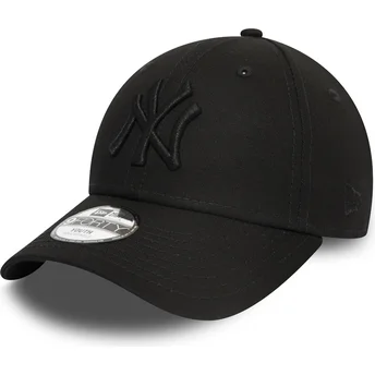 Petten gebogen zwart verstelbare band voor kinderen 9FORTY League Essential van New York Yankees MLB van New Era